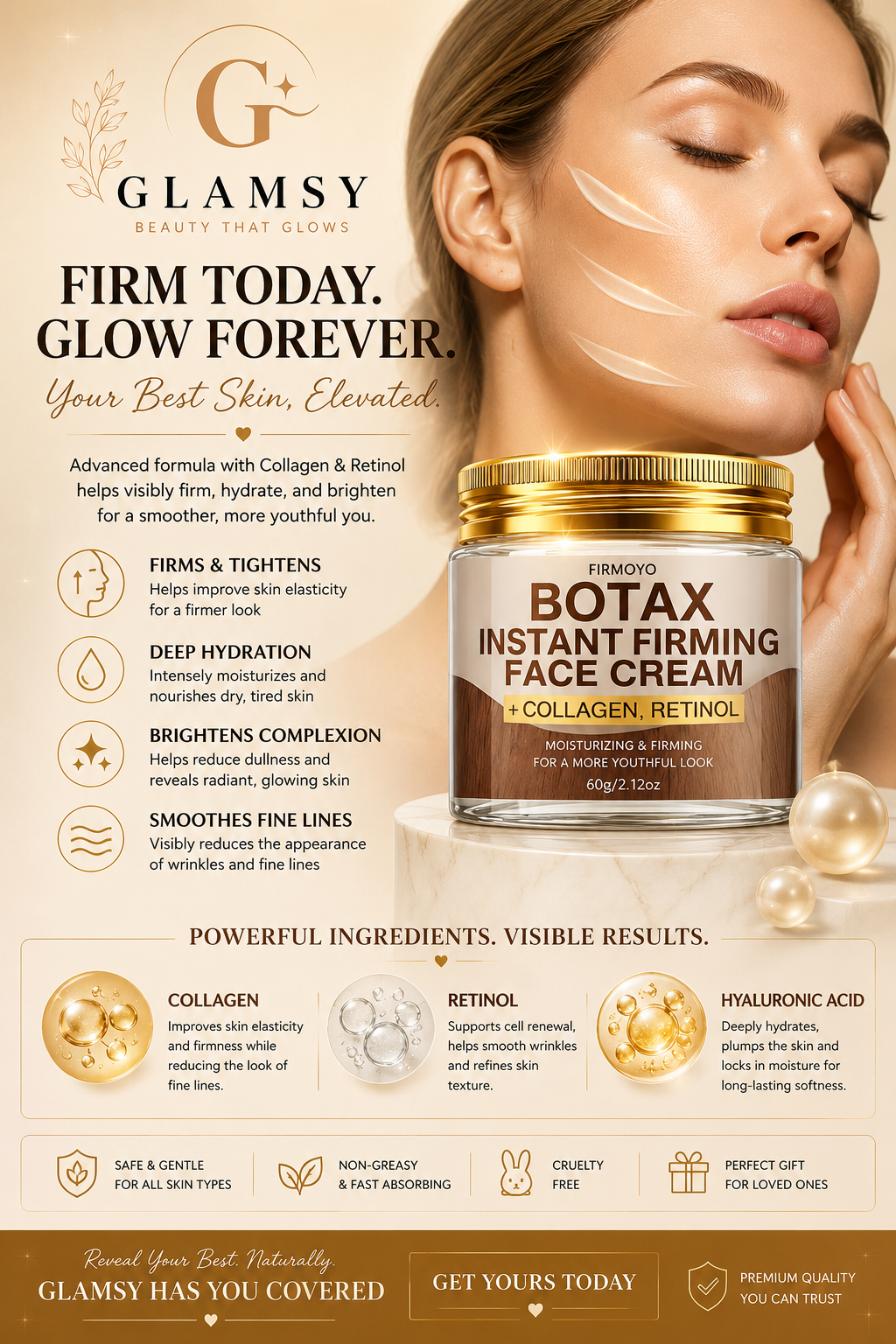 GLAMSY Firming Lift Day & Night Cream