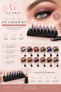 GLAMSY 12-Color Eyeshadow Stick Collection