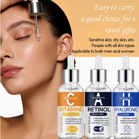 Vitamin C, Retinol & Hyaluronic Acid Serum Trio